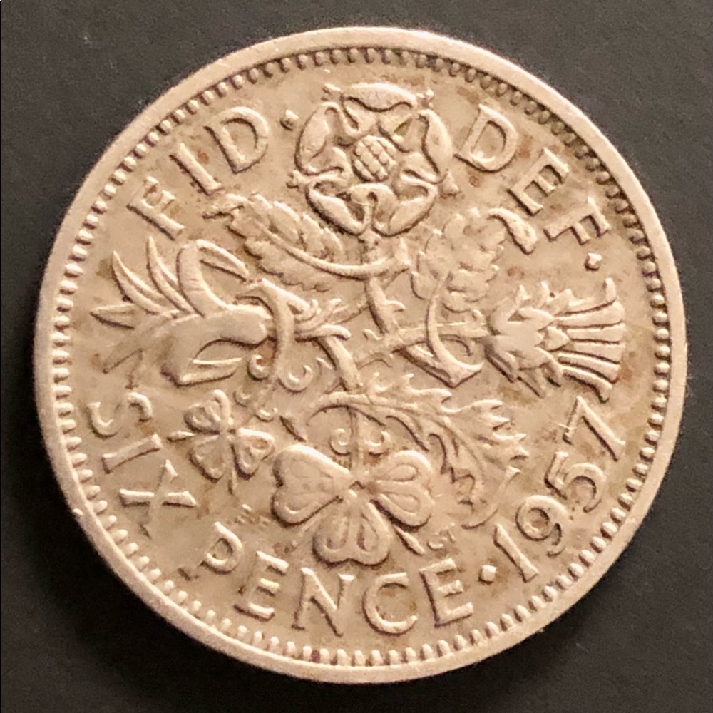 WEDDING SIXPENCE FROM UK 🇬🇧 - LUCKY BRIDAL GIFT - WEDDING ANNIVERSARY
